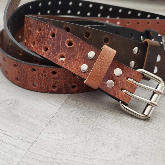 Custom Leather Hole Belt - Picture 2 of 8